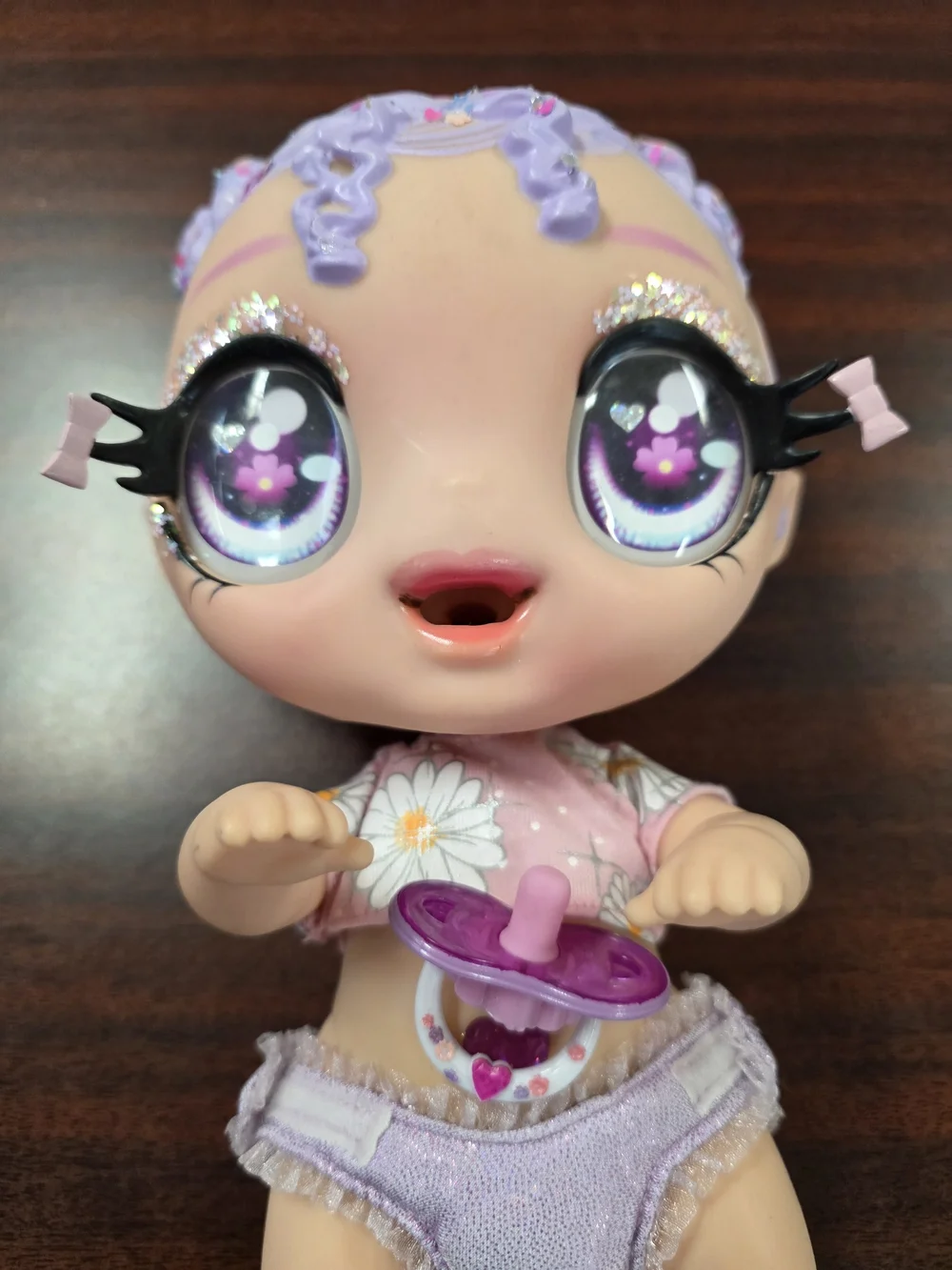 MGA Entertainment Glitter BABYZ Lila Wildboom Baby Doll